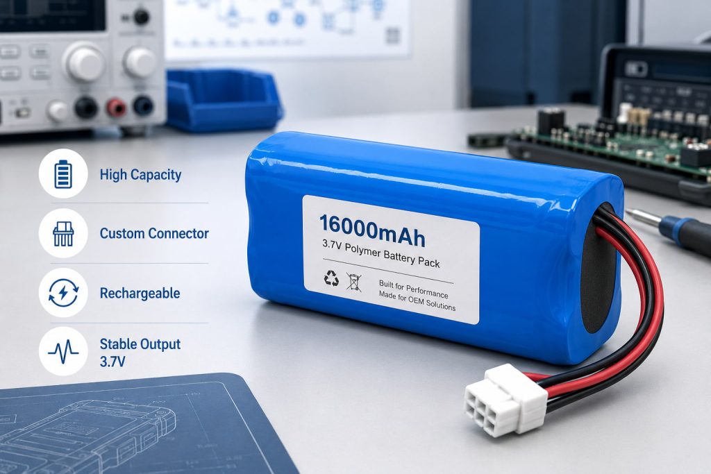 16000mAh 3.7V Polymer Battery Pack1