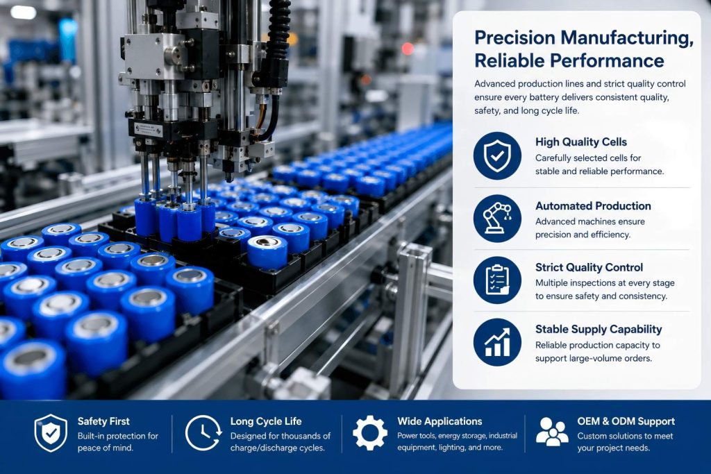 Lithium ion battery production line for industrial applications