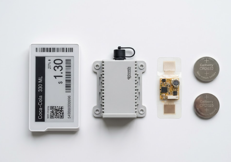 CR2025 vs CR2032 application comparison — electronic shelf label, smart tracking tag, and medical wearable IoT devices