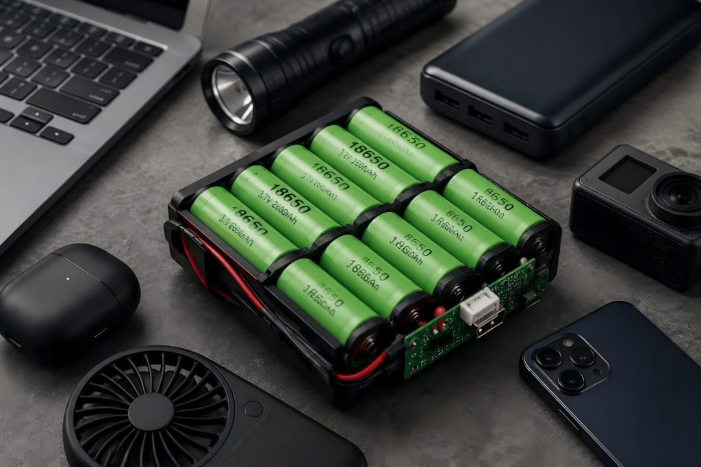 18650 cylindrical battery in cordless tools and small appliances