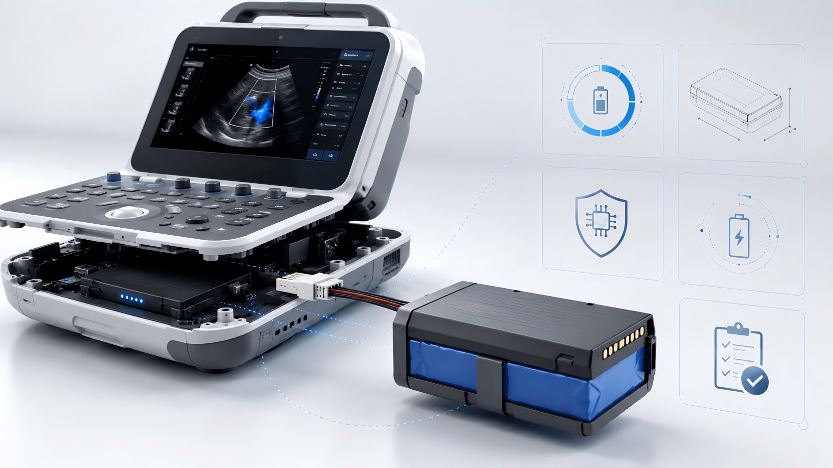 Portable Diagnostic Equipment Battery Pack: Custom Lithium Design and Safety
