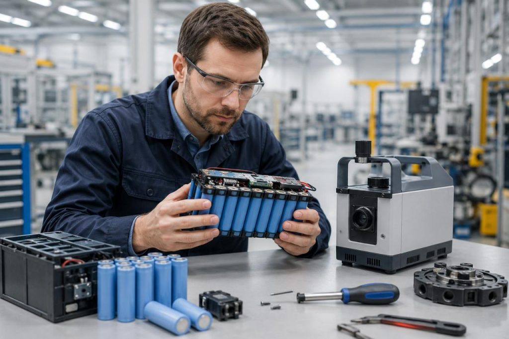 cylindrical battery for industrial equipment