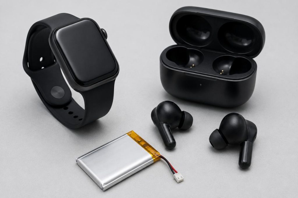 Lithium Polymer Battery for Wearables and Earbuds