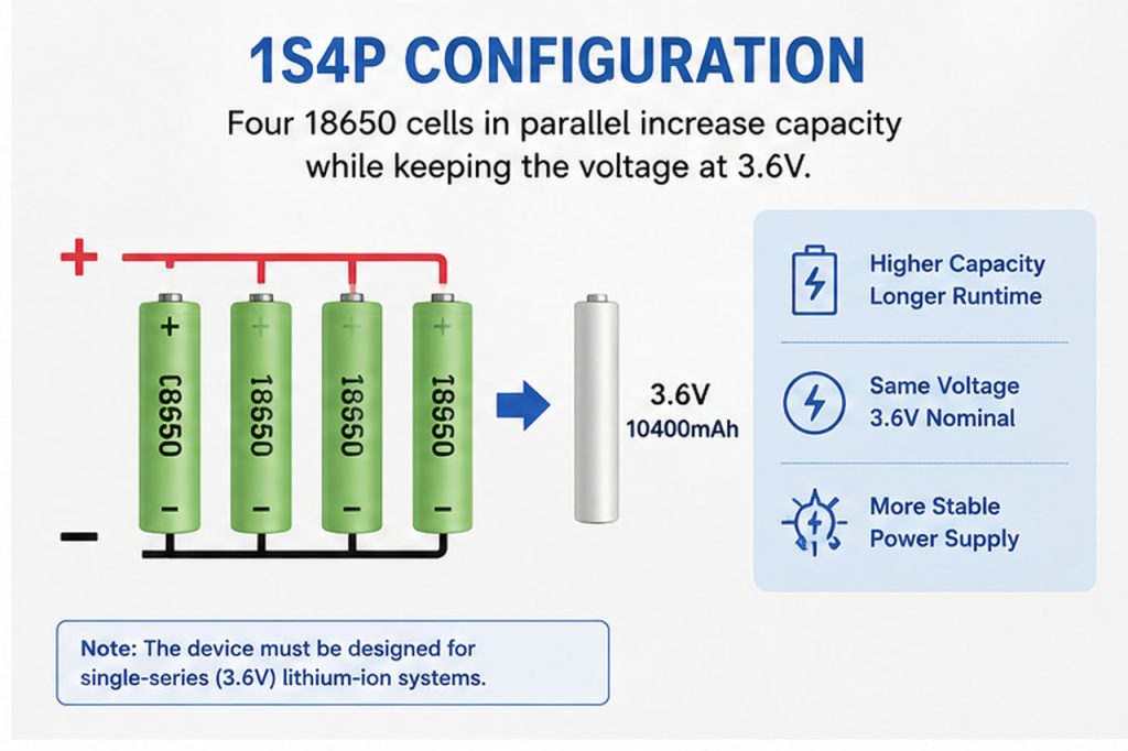 18650 1S4P